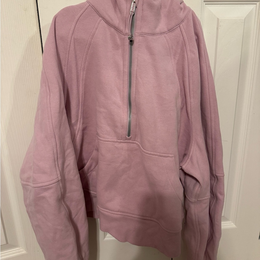 Lululemon half zip scuba pink